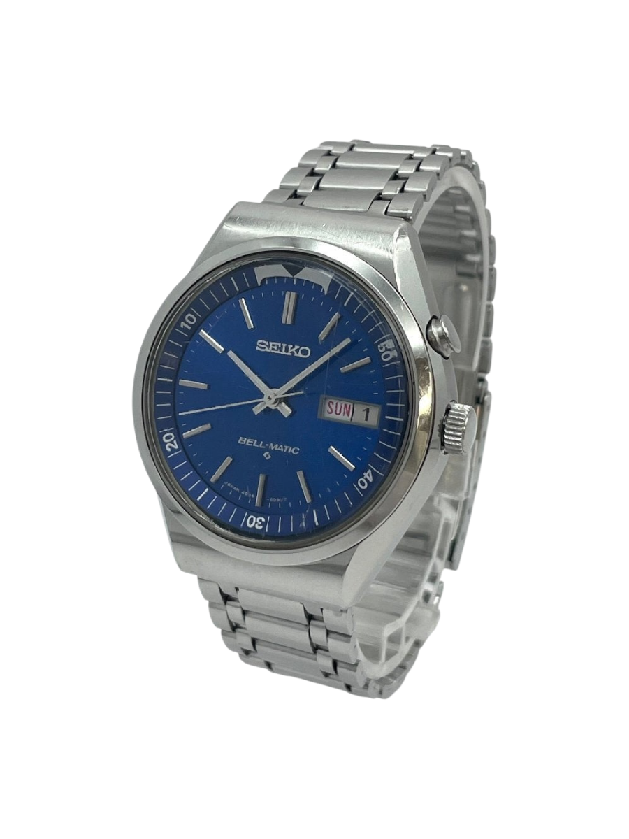 Reloj vintage DEL MORAL | RELOJES Seiko Bell-Matic 4006-7002 con esfera azul y caja de acero inoxidable